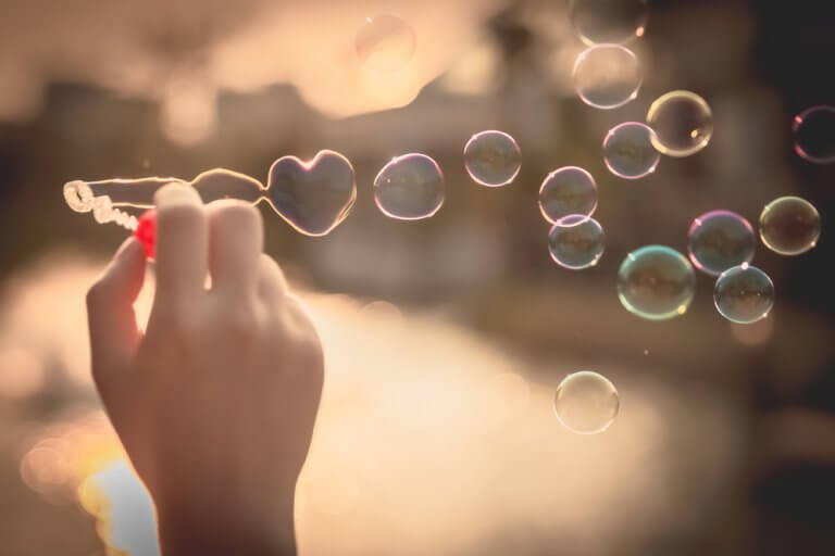 in love bubbles