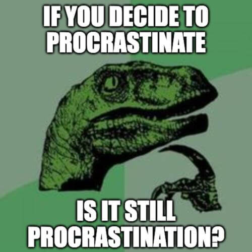 intj procrastinate meme